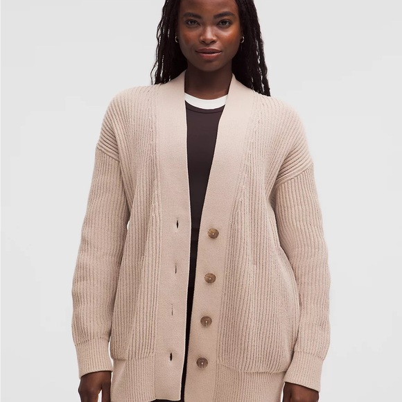 Knit Button-Front Cardigan - Picture 2 of 8